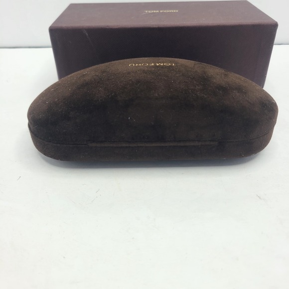 TOM FORD Hard Clamshell Sunglasses Sunglass Brown Velvet Case And Box - Picture 4 of 5